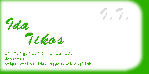 ida tikos business card